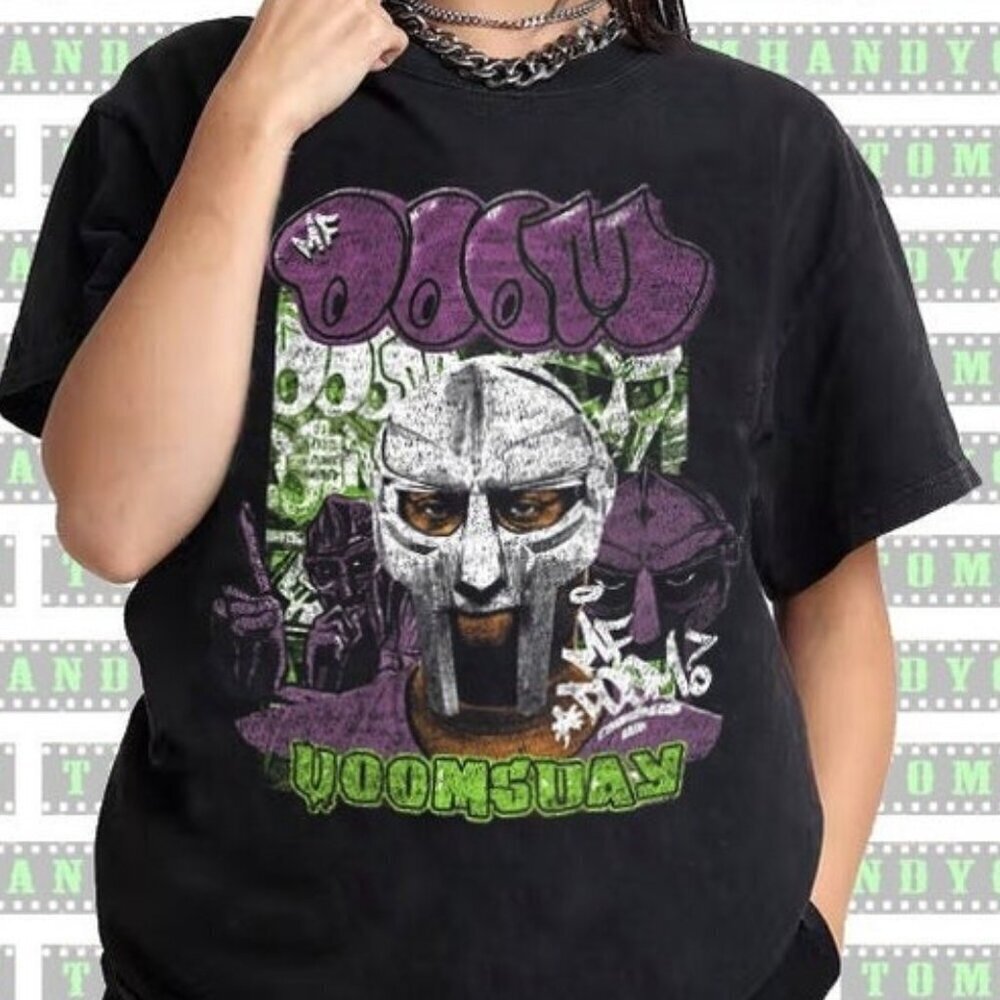 MF Doom Doomsday Hip Hop Rap Mask Graphic Music Fan T-Shirt
